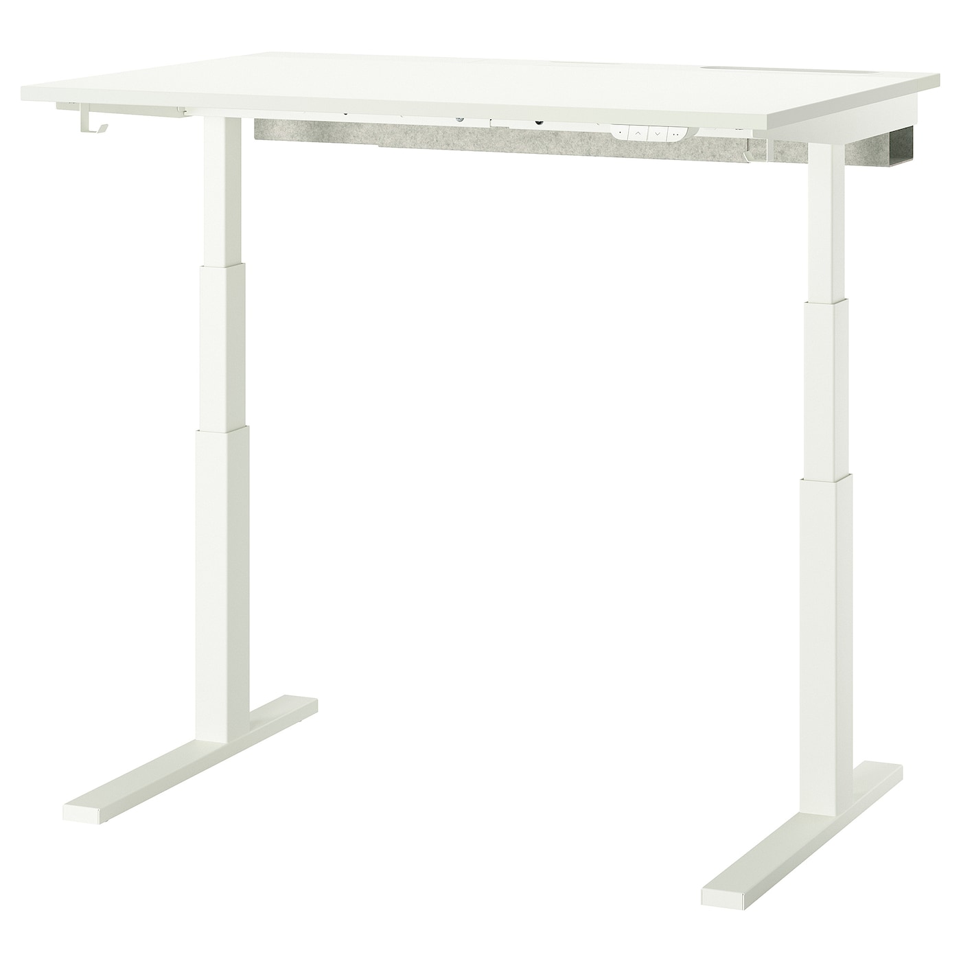 IKEA MITTZON biurko z regulacją wysokości, elektryczny biały, 120x80 cm