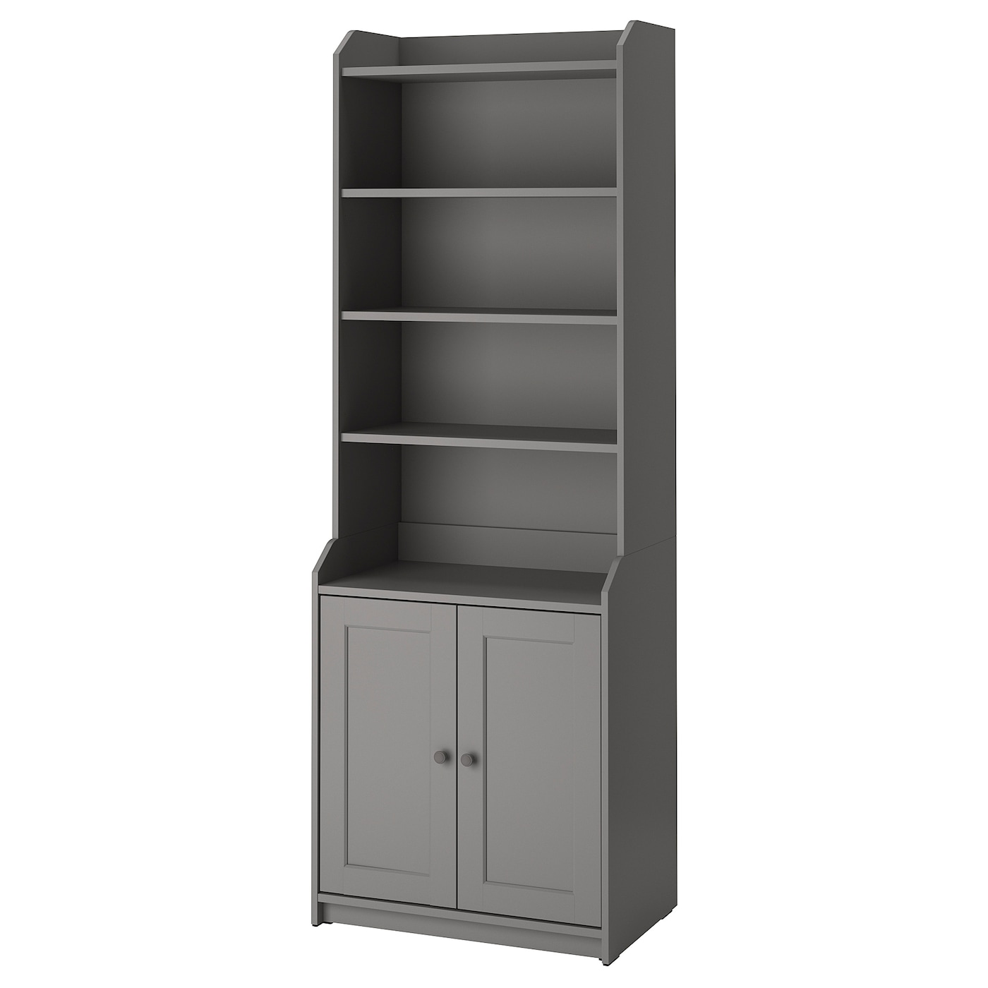 IKEA HAUGA szafka wysoka z drzwiami, szary, 70x199 cm