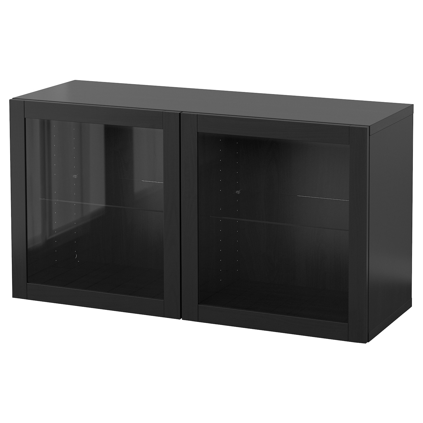 IKEA BESTÅ kombinacja szafek ściennych, czarnybrąz/Sindvik, 120x42x64 cm