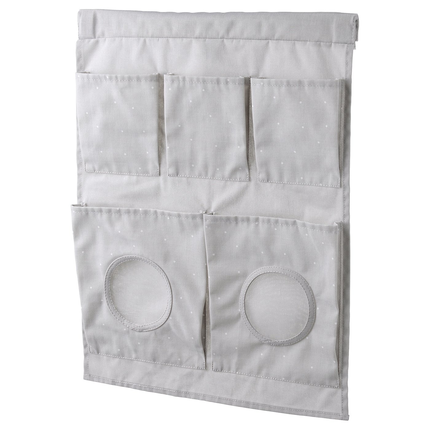 IKEA LEN zawieszany organizer, w kropki/jasnoszary, 45x64 cm
