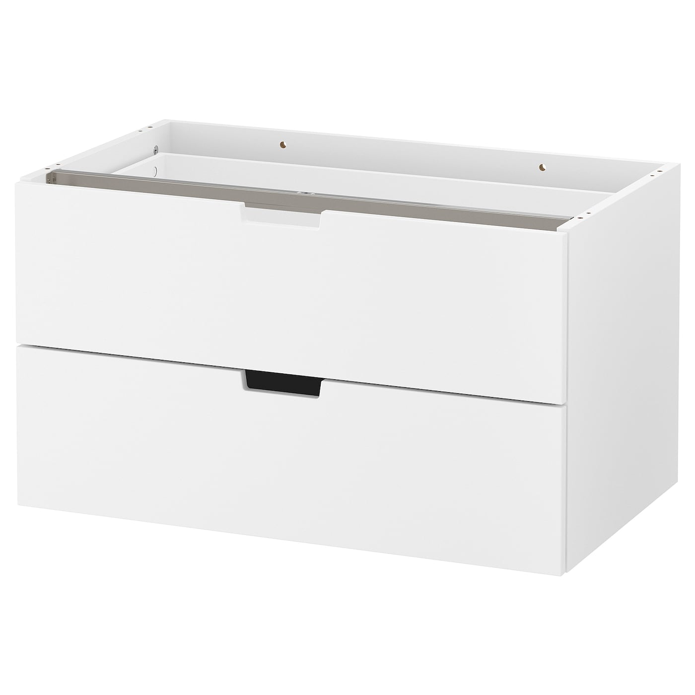 IKEA NORDLI komoda modułowa/2 szuflady, biały, 80x45 cm