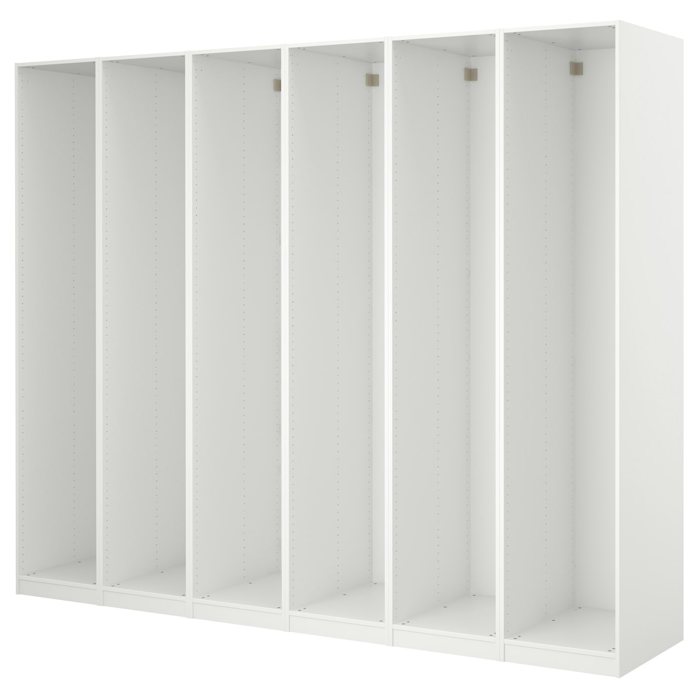 IKEA PAX 6 obudów szaf, biały, 300x35x236 cm