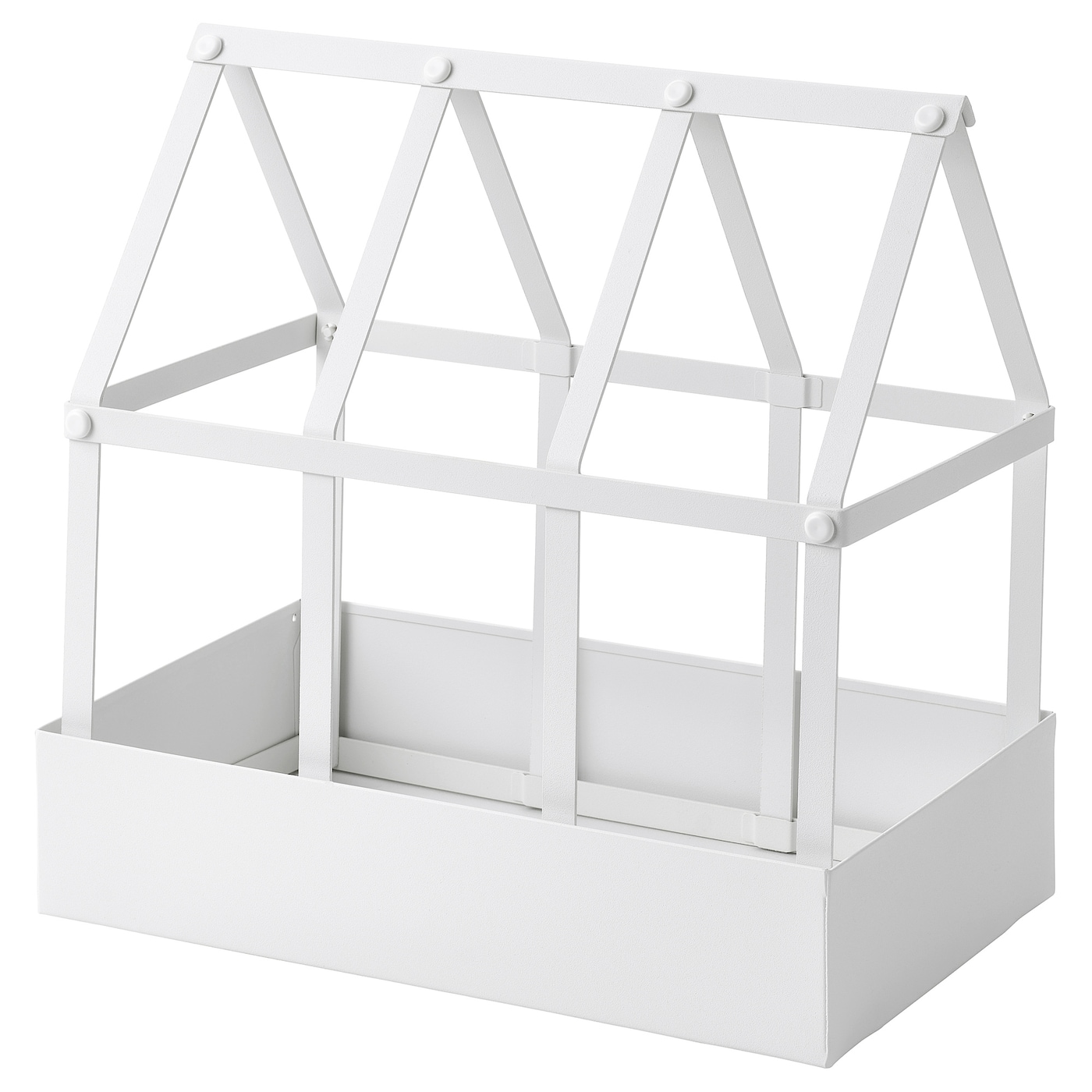IKEA SENAPSKÅL szklarnia dekoracja, do wewnątrz/na zewnątrz biały, 29 cm