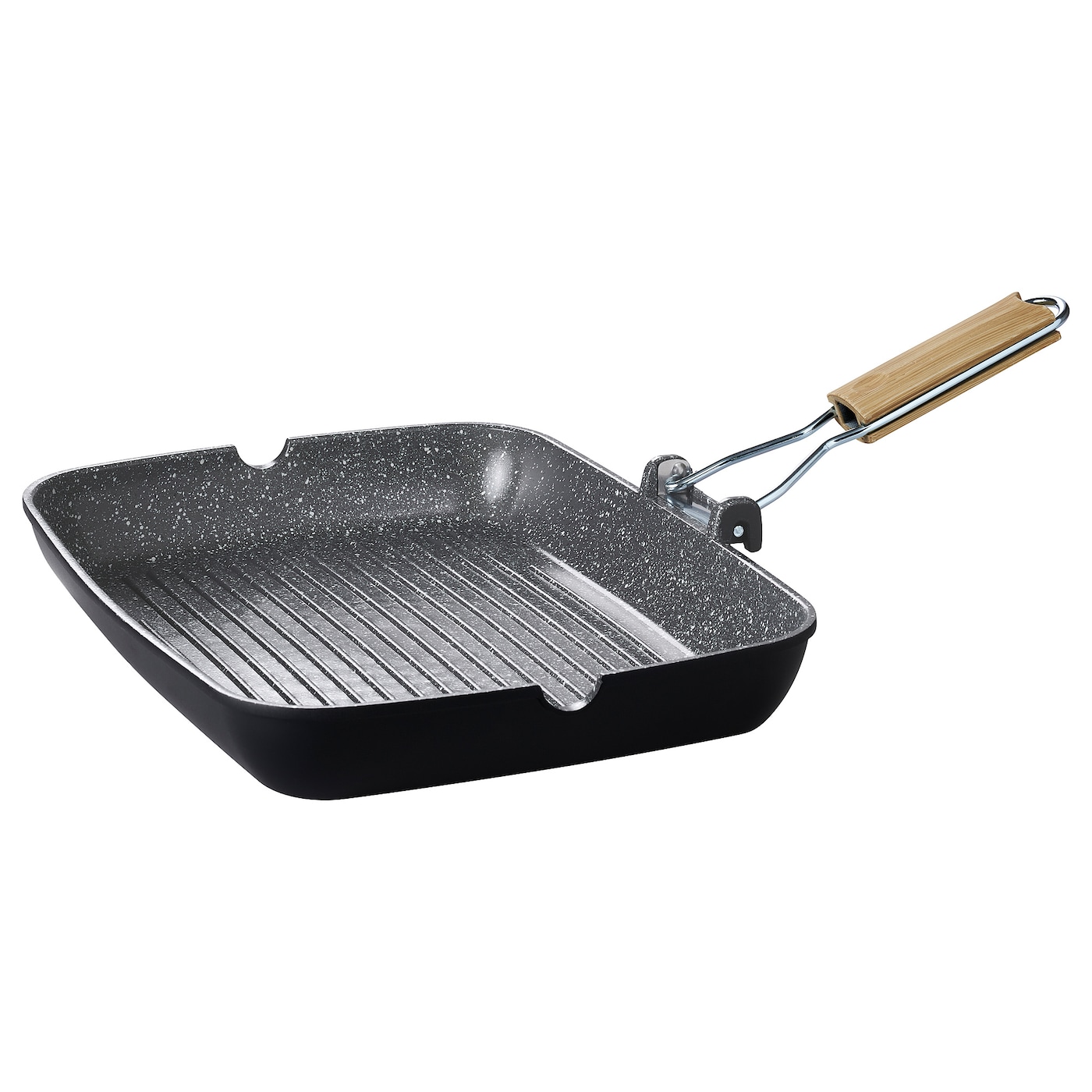 IKEA HUSKNUT patelnia grill, powłoka zapobiegająca przywieraniu czarny, 36x26 cm