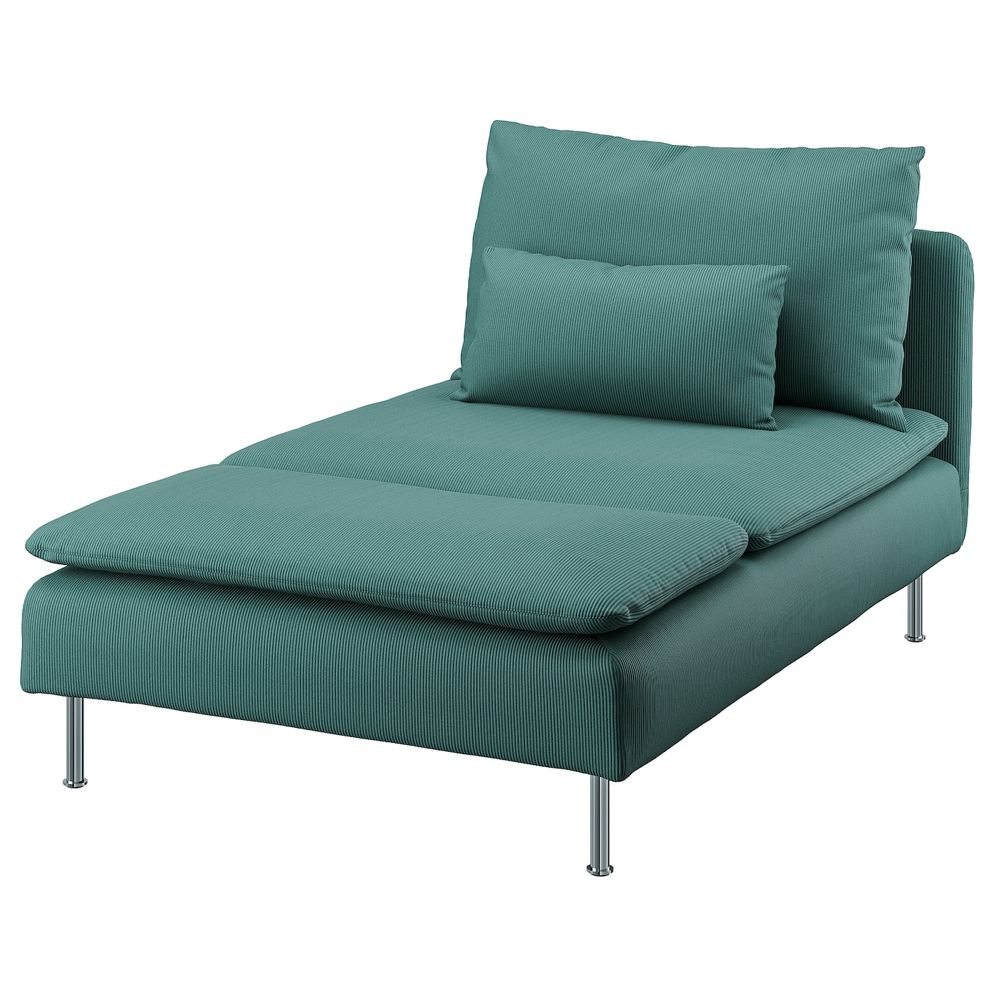 IKEA SÖDERHAMN szezlong, Kelinge szaroturkusowy, Szerokość: 93 cm