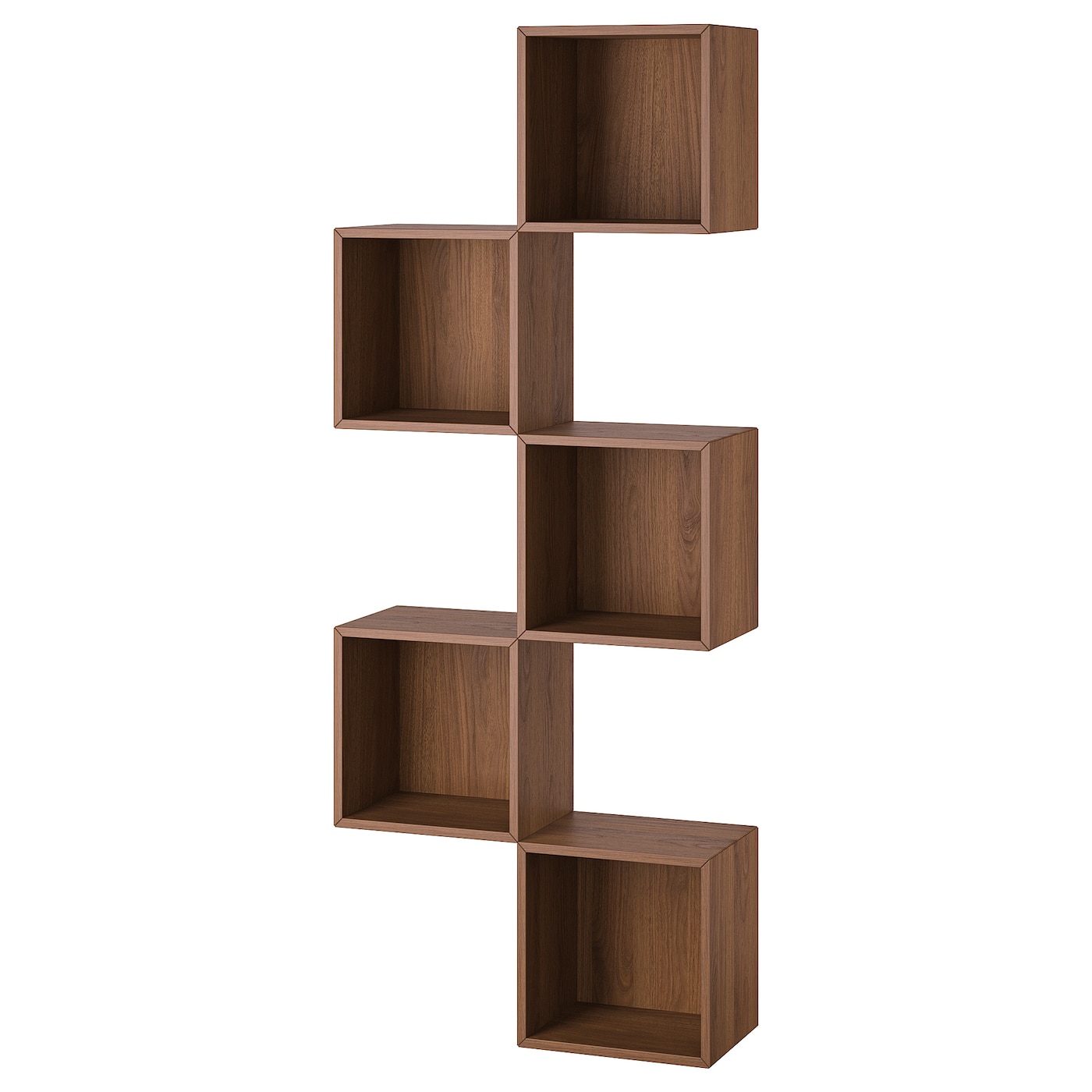 IKEA EKET kombinacja szafek wiszących, orzech, 70x25x175 cm