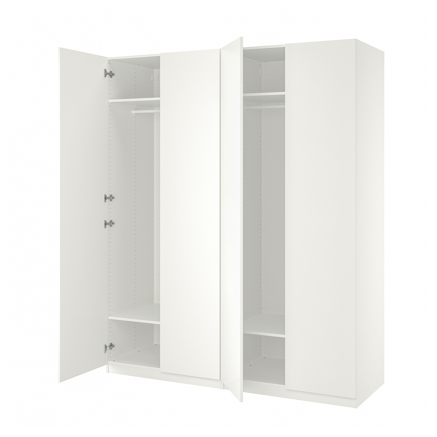 IKEA PAX / FORSAND szafa, biały/biały, 200x60x236 cm
