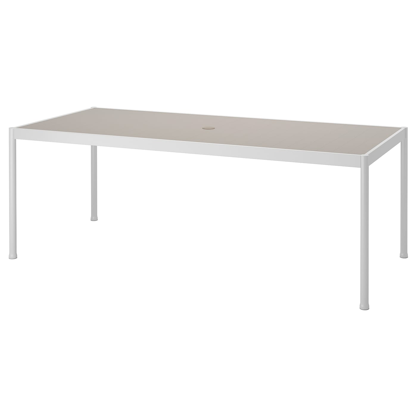 IKEA SEGERÖN stół, ogrodowy, biały/beżowy, 91x212 cm