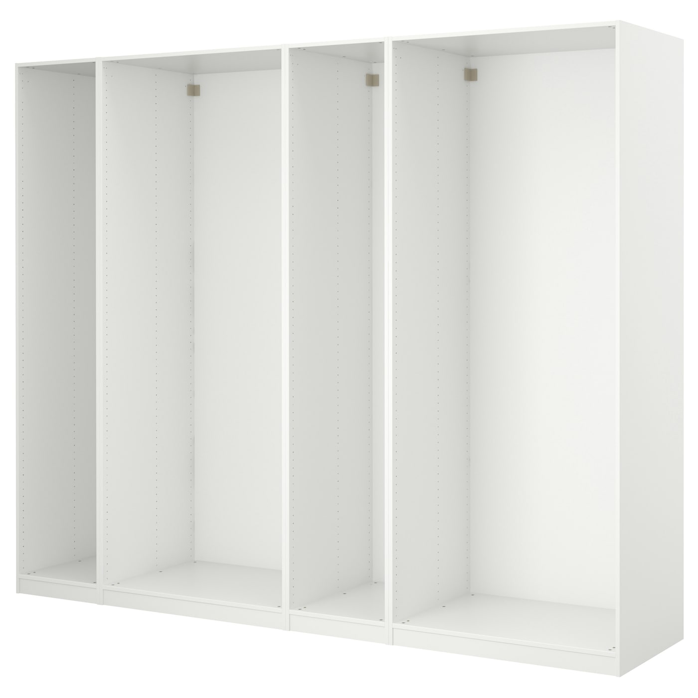 IKEA PAX 4 obudowy szaf, biały, 250x35x236 cm