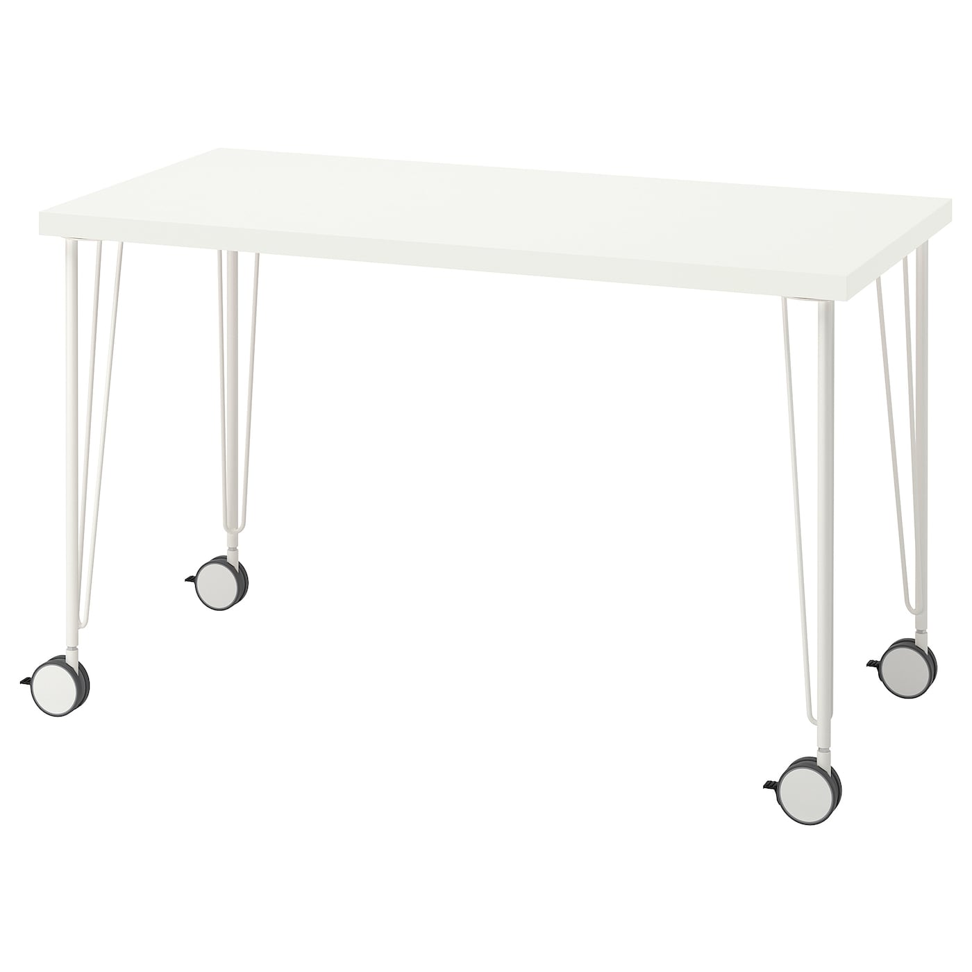 IKEA LAGKAPTEN / KRILLE biurko, biały, 120x60 cm