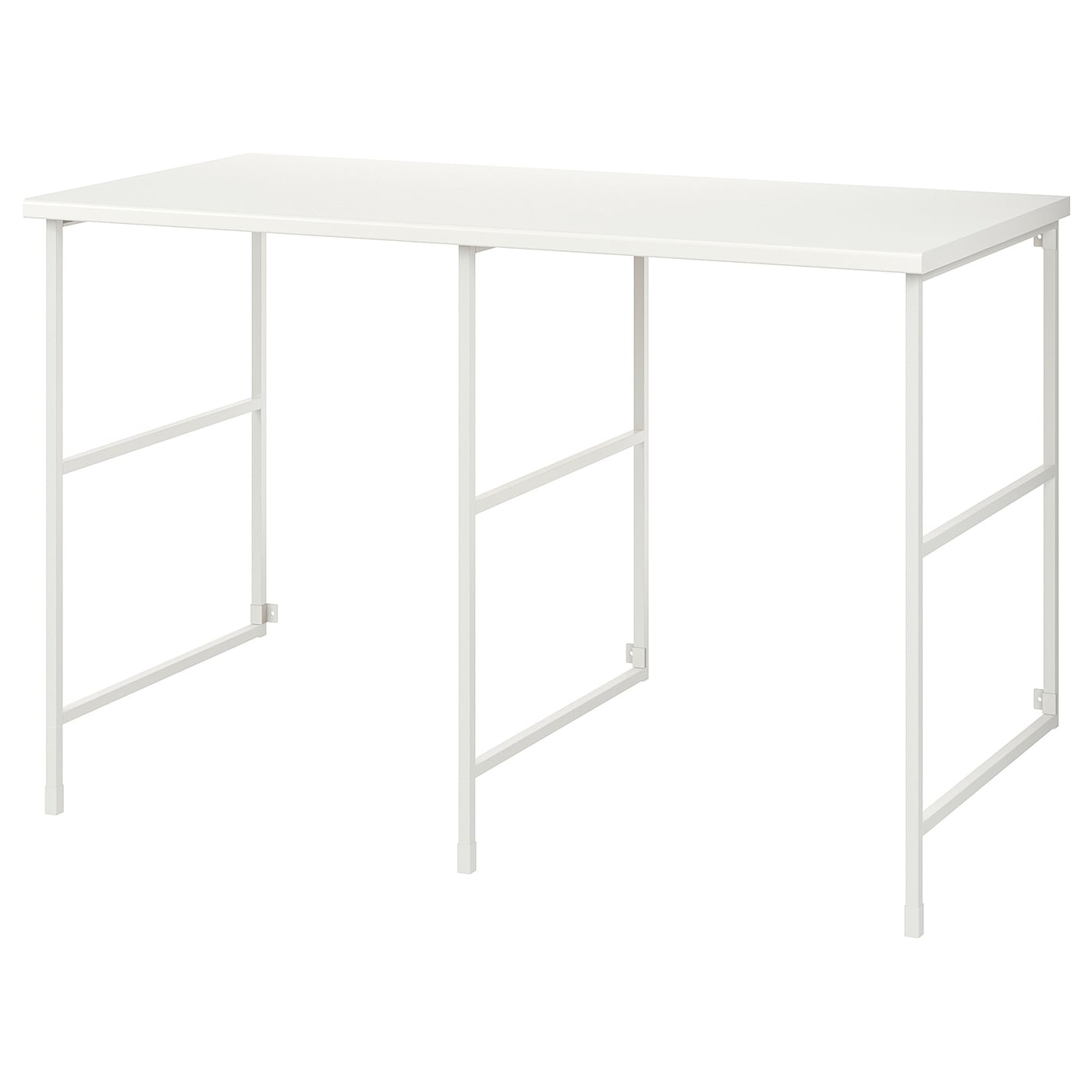 IKEA ENHET regał, biały/biały laminat, 139x63.5x87.5 cm
