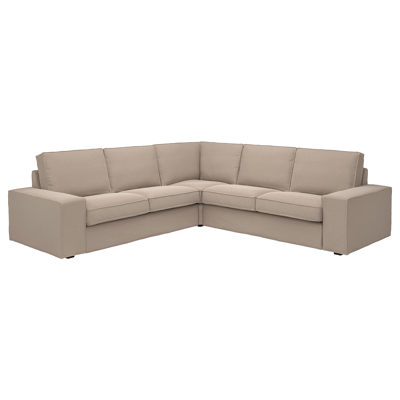 IKEA KIVIK sofa narożna 4-osobowa, Tallmyra beżowy, Głębokość: 95 cm