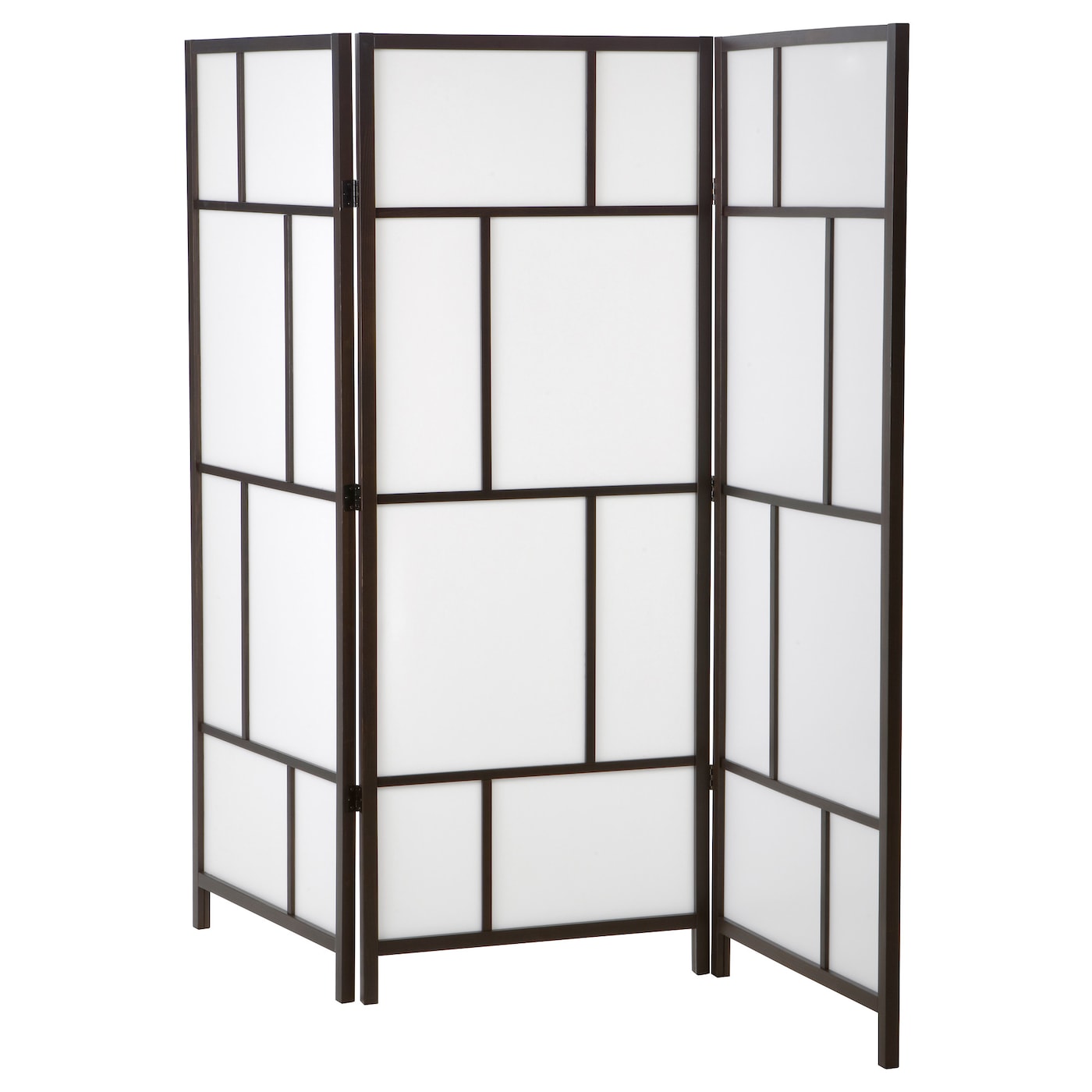IKEA RISÖR ścianka działowa, biały/czarny, 216x185 cm