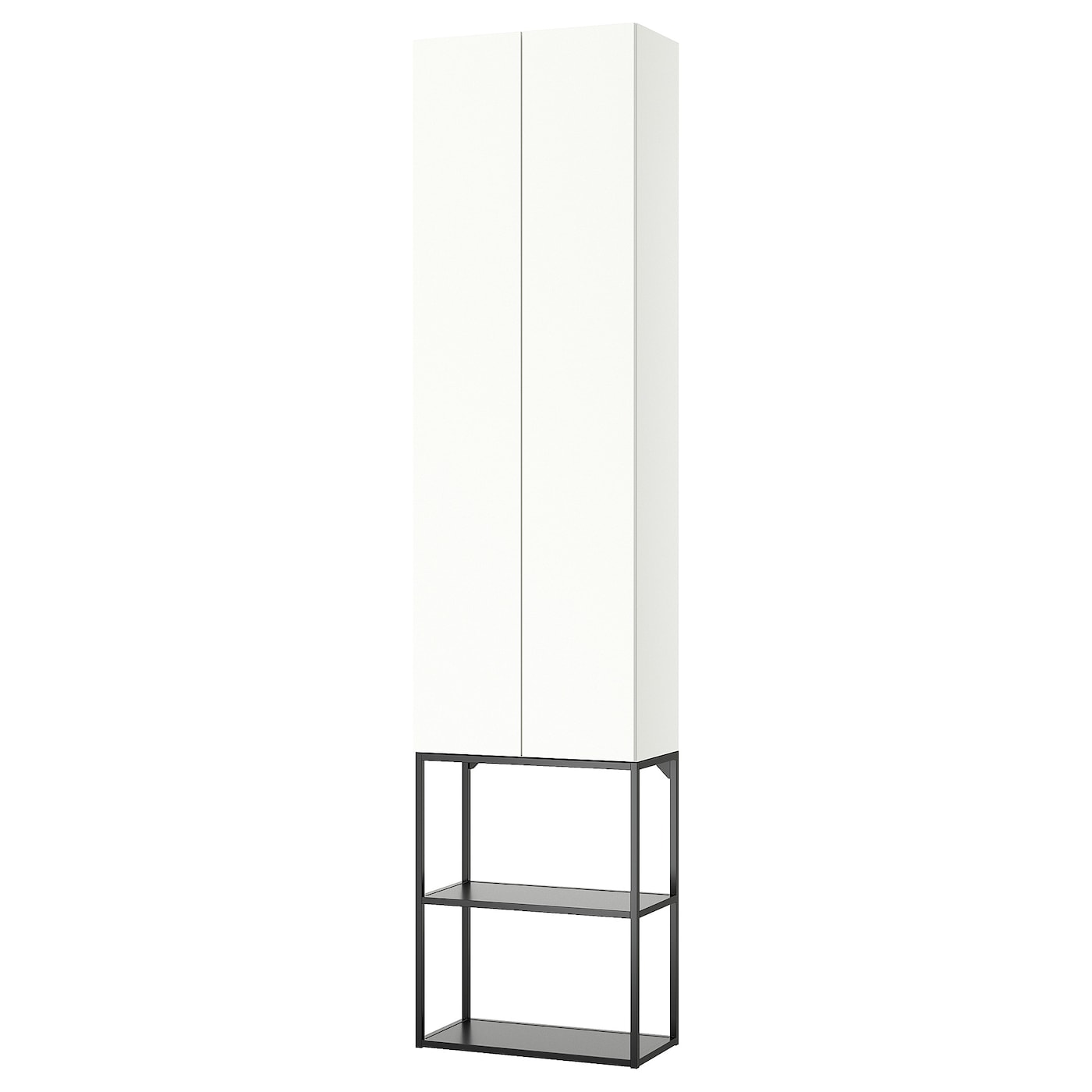 IKEA ENHET regał, antracyt/biały, 60x32x255 cm
