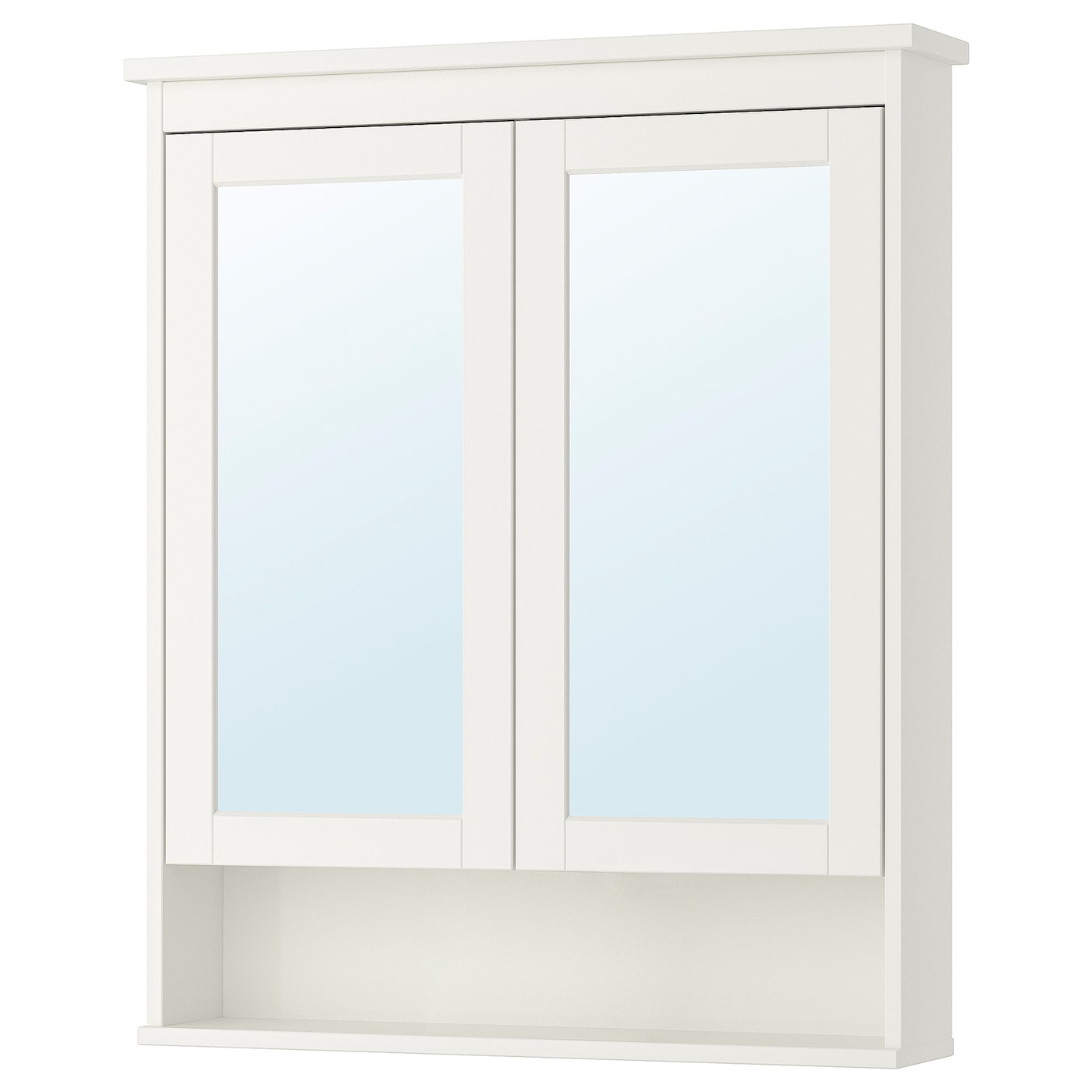 IKEA HEMNES szafka z lustrem i drzwiami, biały, 83x16x98 cm