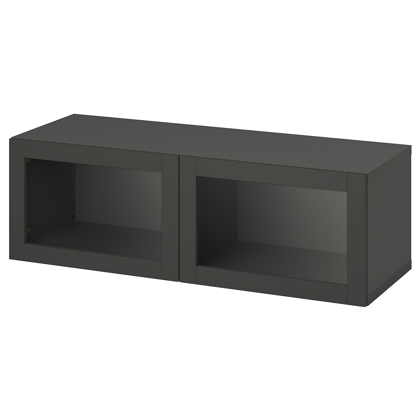IKEA BESTÅ szafka z drzwiczkami, ciemnoszary/Sindvik ciemnoszary, 120x42x38 cm
