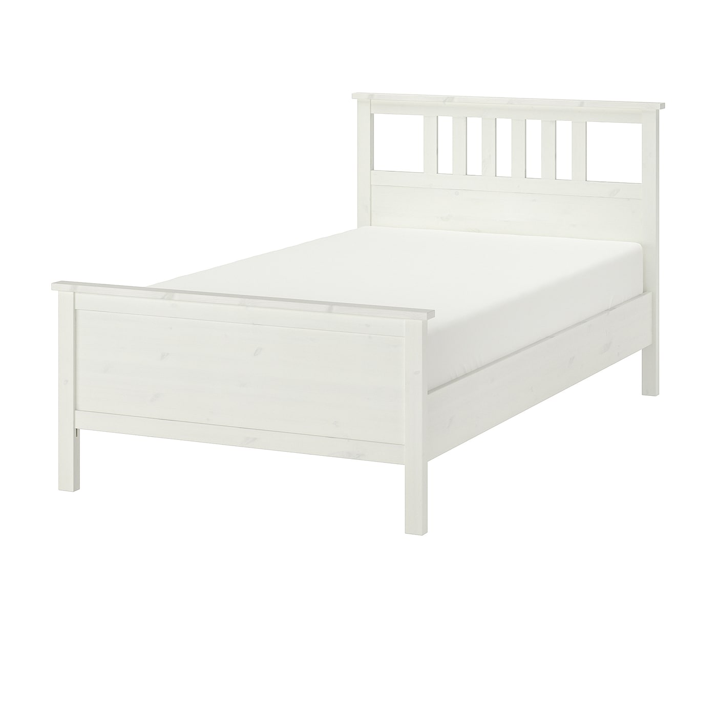IKEA HEMNES rama łóżka, biała bejca, 120x200 cm