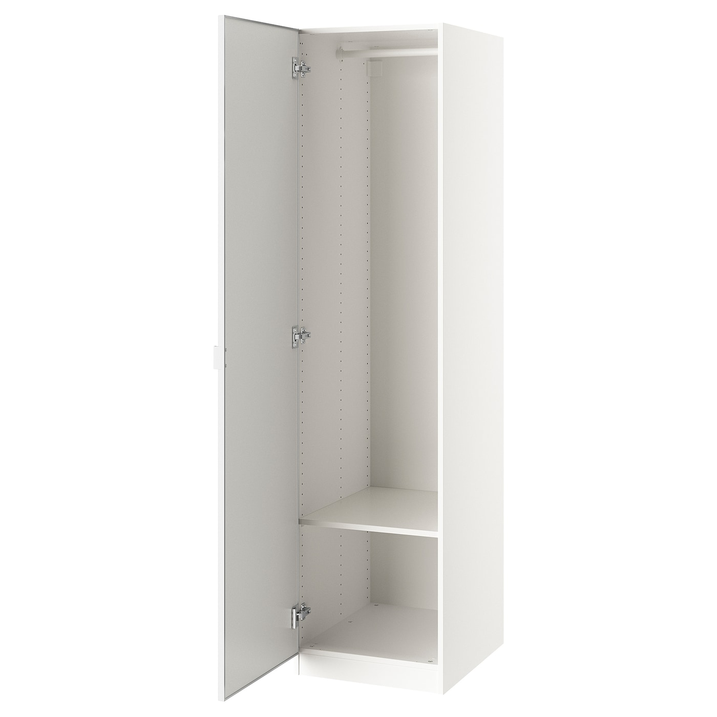 IKEA PAX / ÅHEIM kombinacja szafy, biały/lustro, 50x60x201 cm