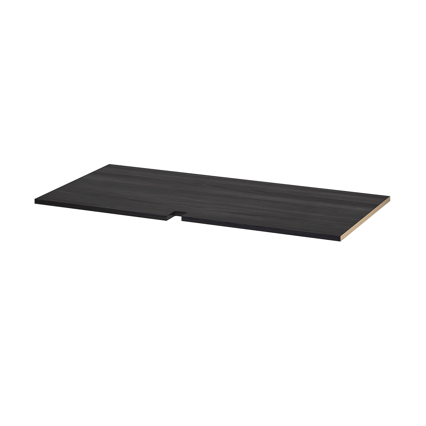 IKEA UTRUSTA półka do narożnej szafki stojącej, imitacja drewna czarny, 128 cm