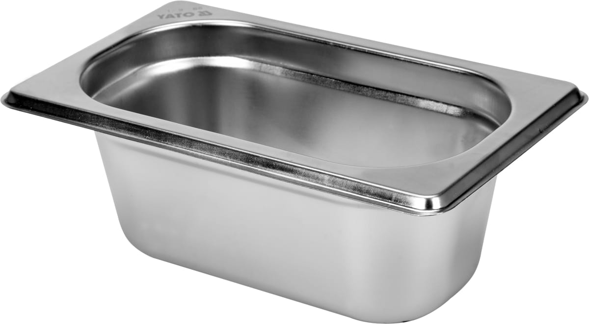 POJEMNIK GASTRONOMICZNY ZE STALI NIERDZEWNEJ GN 1/9 65MM 0,6L YATO | YG-00295