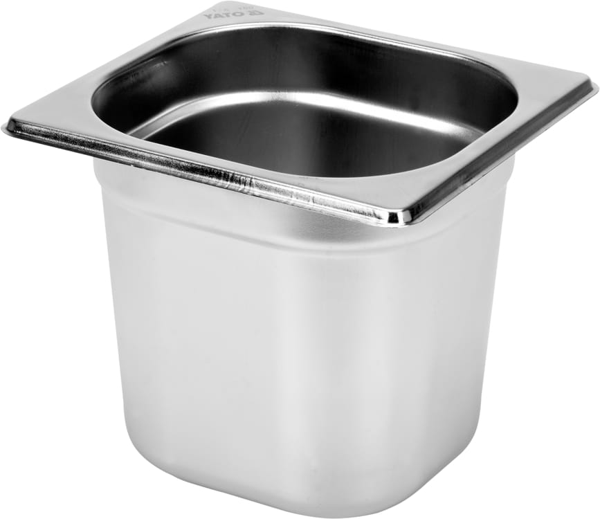 POJEMNIK GASTRONOMICZNY ZE STALI NIERDZEWNEJ GN 1/6 150MM 2,5L YATO | YG-00292