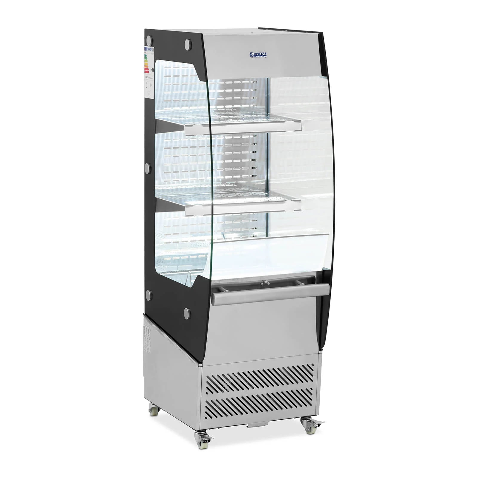 Witryna bufetowa, szklana z 2 półkami, LED | RCCC-180-O