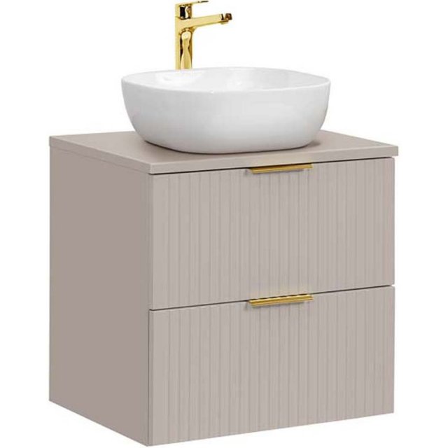 COMAD Zestaw mebli ADEL CASHMERE szafka z blatem 60 cm, umywalka SMIL