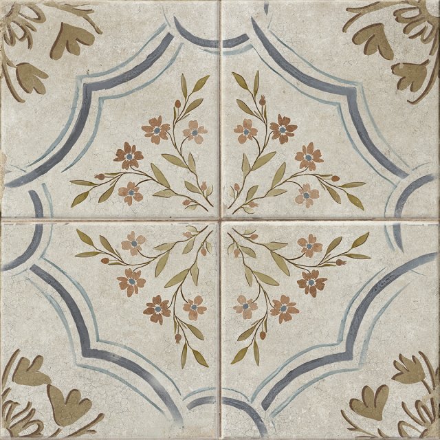 Gres szkliwiony LAVRI multicolour mat patchwork 42x42 gat. I