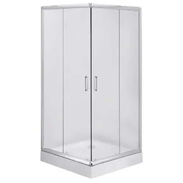 DEANTE Zestaw kabina prysznicowa kwadratowa chrom 90x90 cm z brodziki