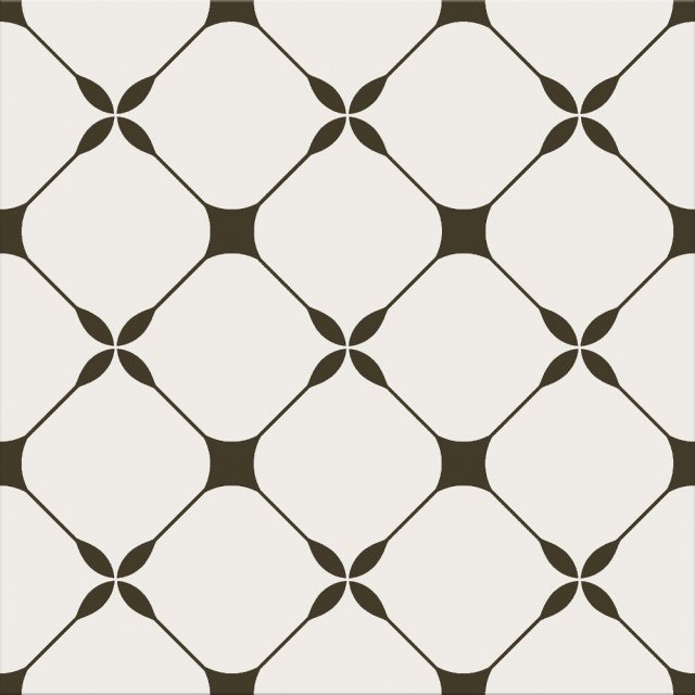 Gres szkliwiony LOVELY PATCHWORK SENTIMA white-black mat 29,8x29,8 #2
