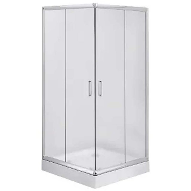 DEANTE Zestaw kabina prysznicowa kwadratowa chrom 80x80 cm z brodziki