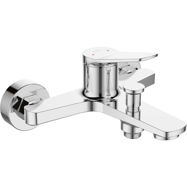 INVENA Bateria wannowa ścienna ALONIA chrom BW-70-001-V