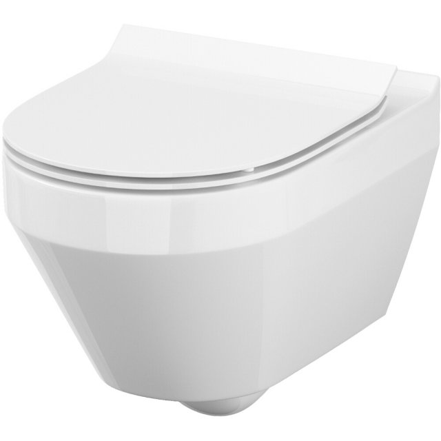 Miska WC podwieszana SET 906 MZ CREA NEW CO OWALNA deska slim duropla