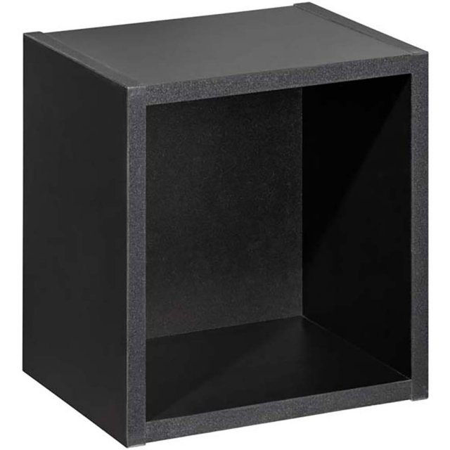 COMAD Szafka łazienkowa wisząca NOVA BLACK otwarta 27 cm 83-27-Q (W83