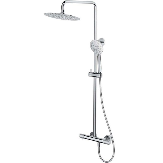 CERSANIT Zestaw prysznicowy ZEN z baterią termostatyczną, chrom S951-