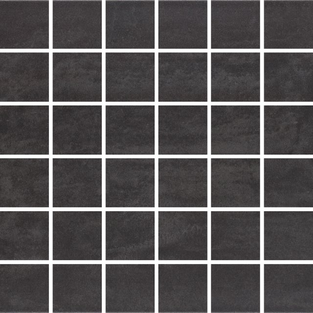 Gres szkliwiony mozaika CONCRETE FLOWER graphite mat 29,7x29,7 gat. I