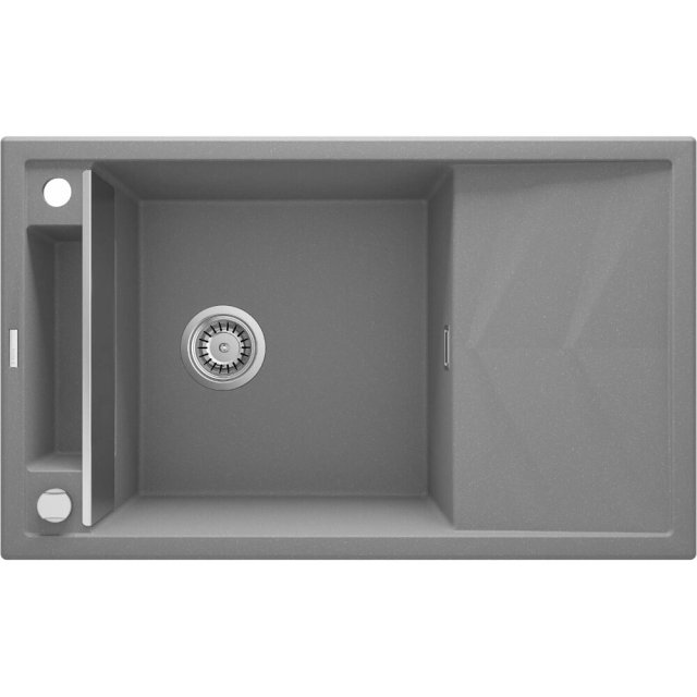 DEANTE Zlewozmywak granitowy MAGNETIC magnetyczny 1-komorowy z ocieka