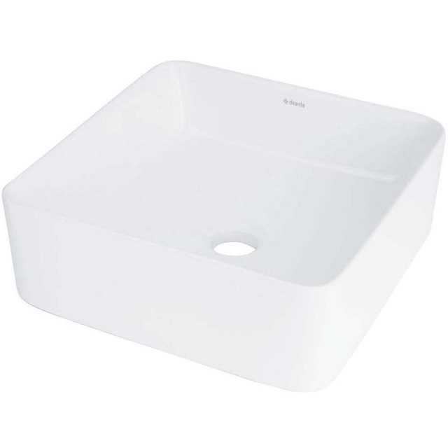 DEANTE Umywalka nablatowa JASMIN biała ceramiczna kwadratowa CDJ_6U3S