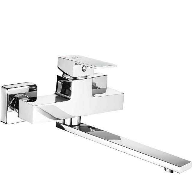 LAVEO Bateria kuchenna ścienna KVADRATO chrom BLQ_080D