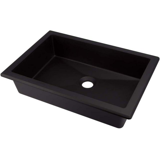 DEANTE Umywalka wpuszczana w blat CORREO 50x35 granitowa nero CQR_NU5