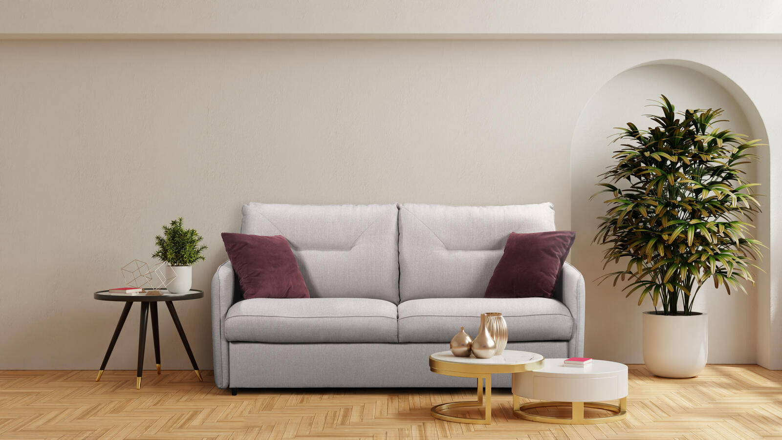 Dwuosobowa rozkładana sofa Cassis