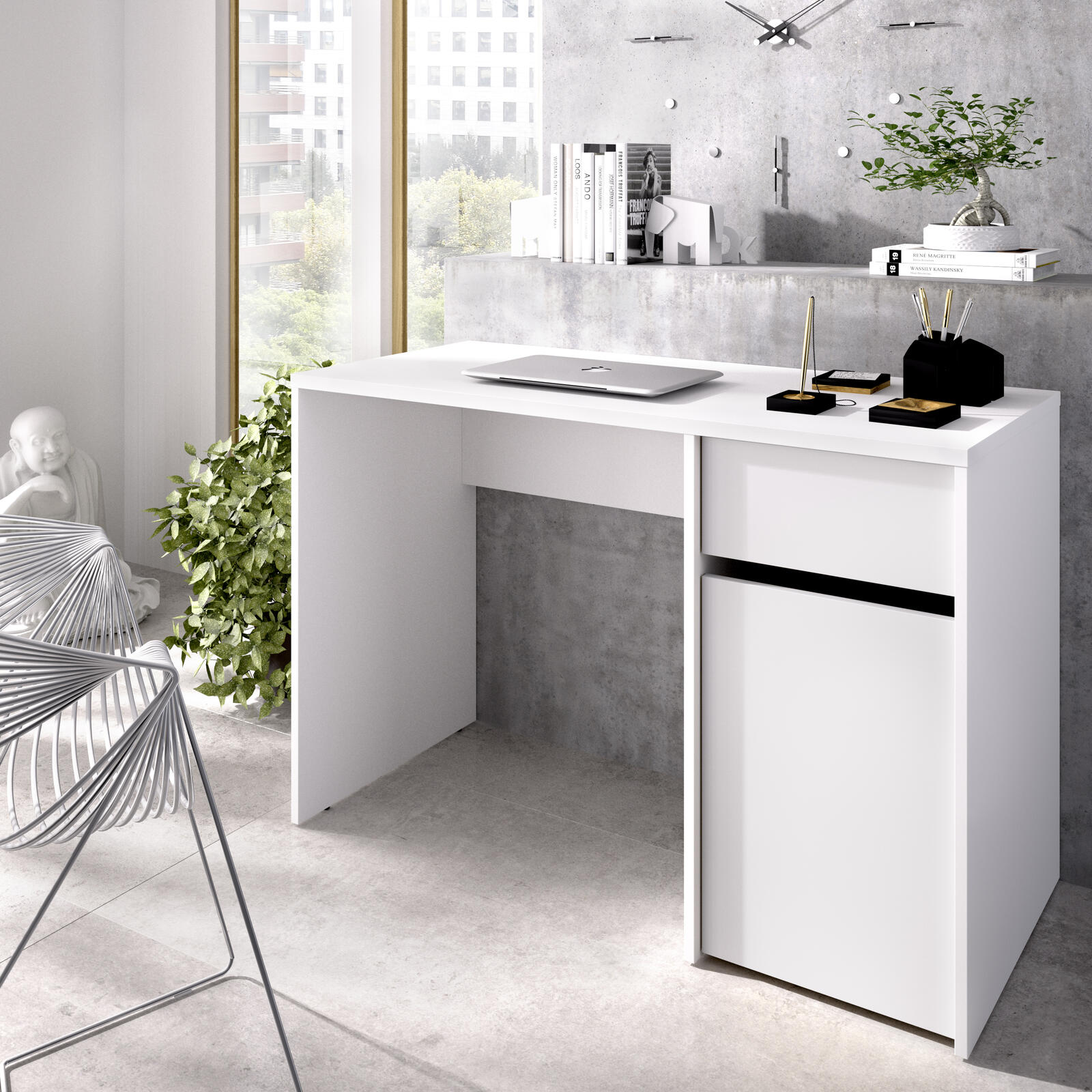 Białe biurko Bali basic
