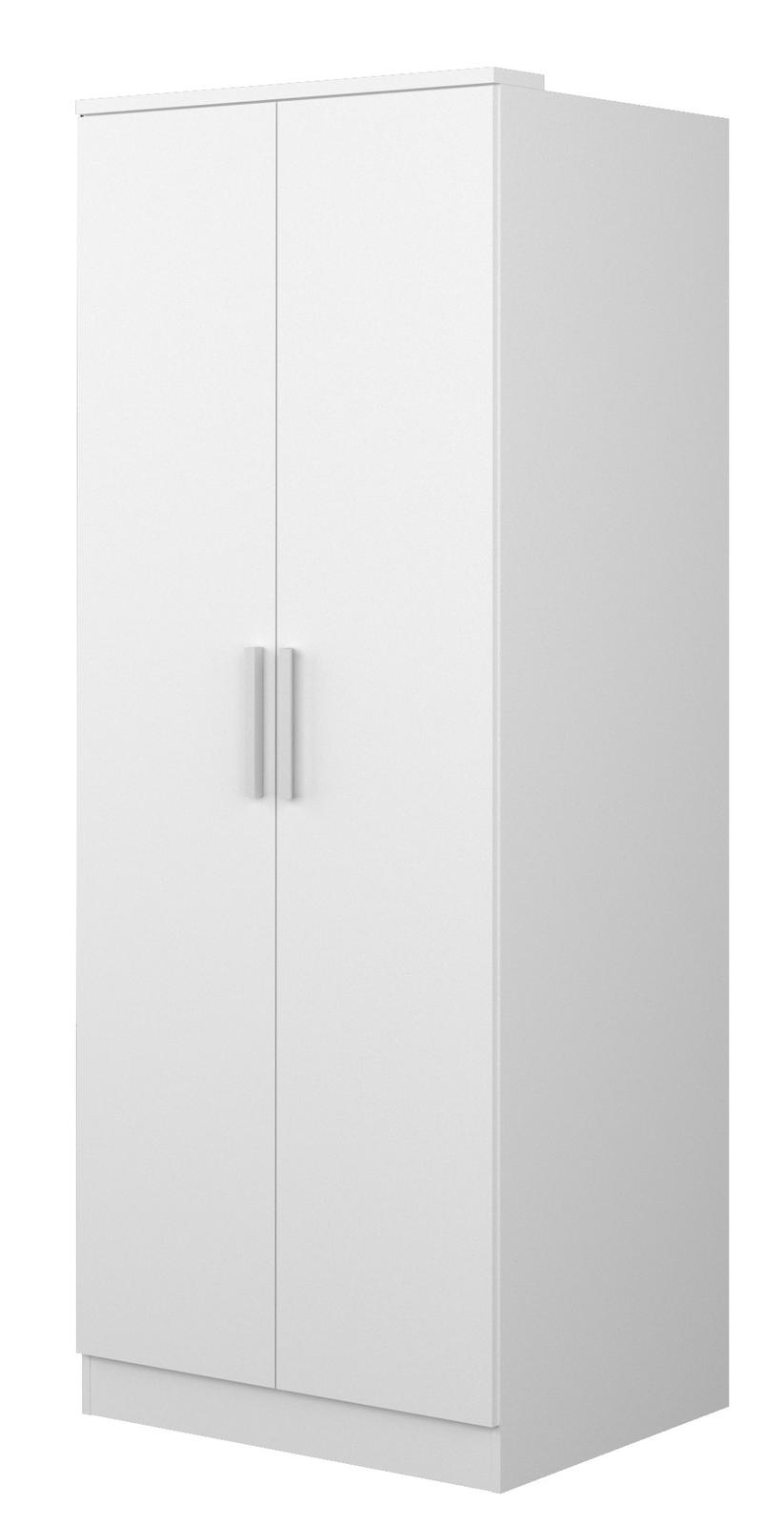 Dwudrzwiowa szafa ubraniowa Eco white