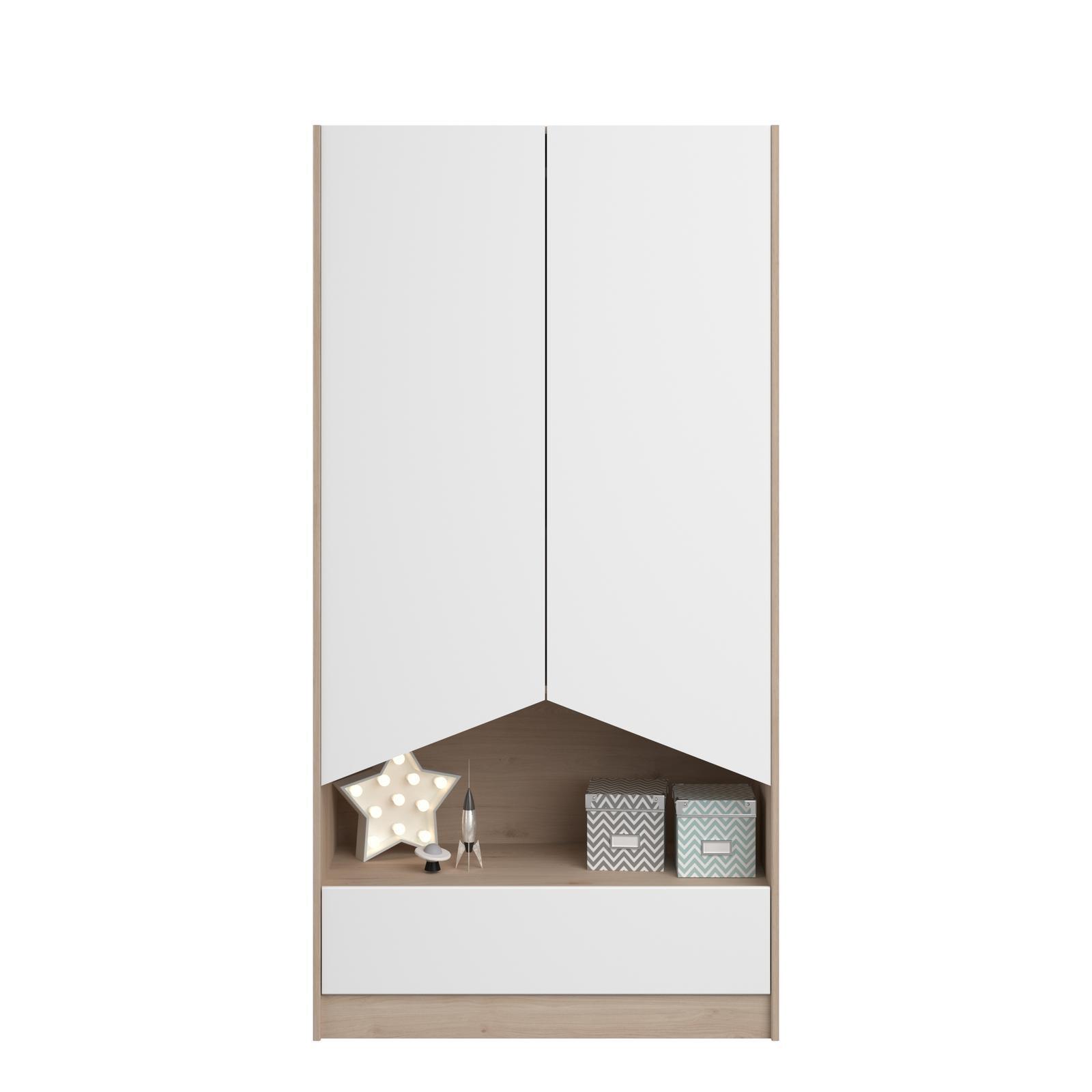 Szafa dziecięca w skandynawskim designie Shelter, oak