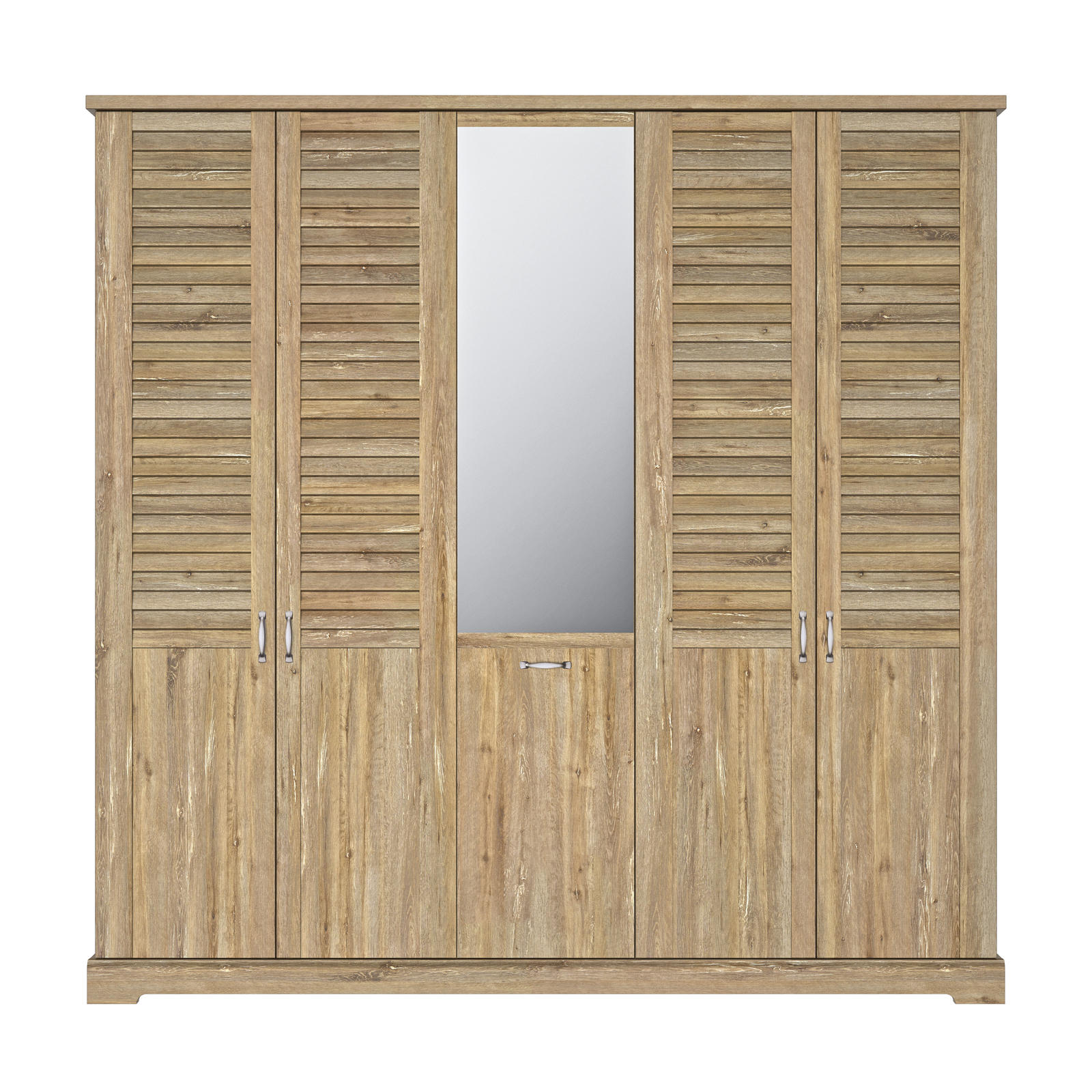 Szafa do sypialnie w country designie Thelma light oak large