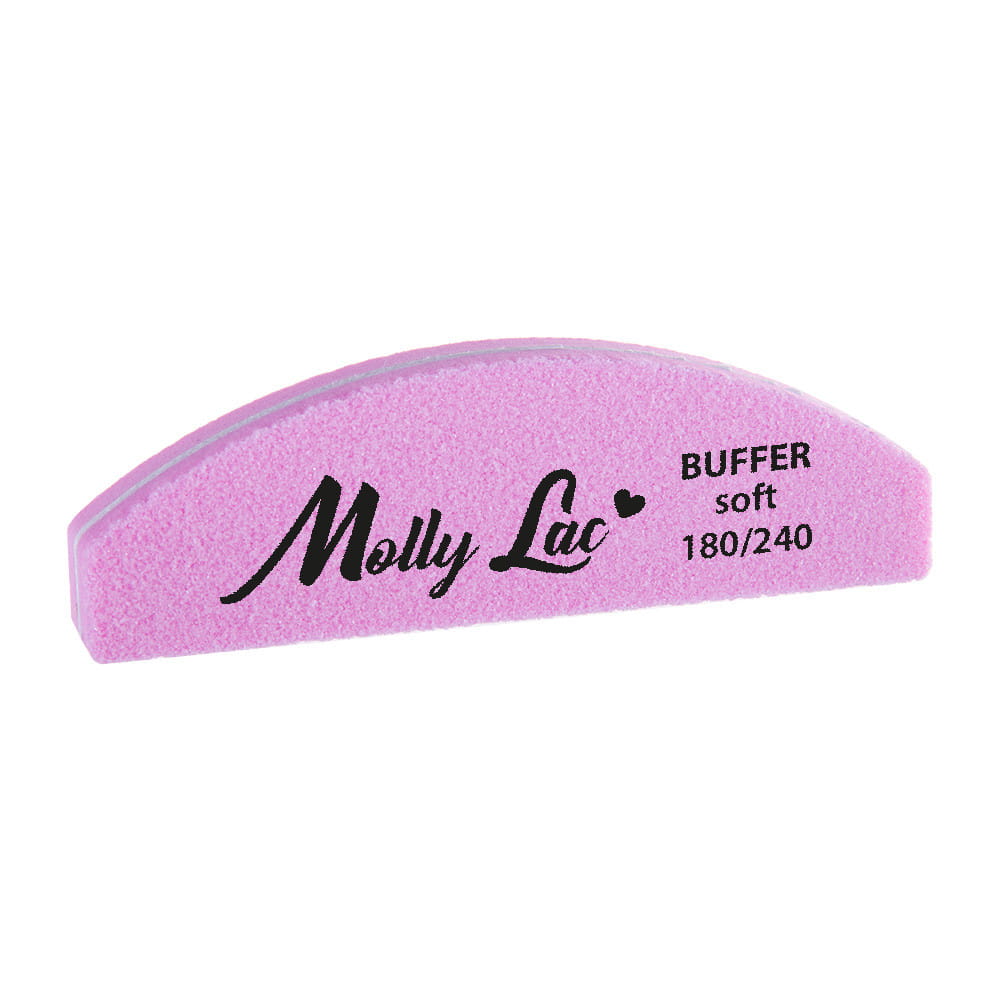 Polerka dwustronna Buffer mini półksiężyc łódka Soft 180/240 MollyLac
