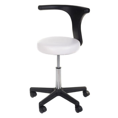 Bs taboret kosmetyczny + podłokietnik ng-ch049 biały