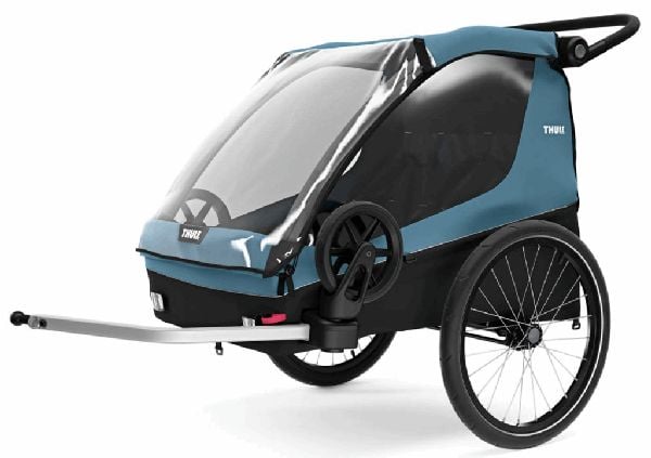 Thule Courier - przyczepka rowerowa dla jednego lub dwójki dzieci-Aegean Blue
