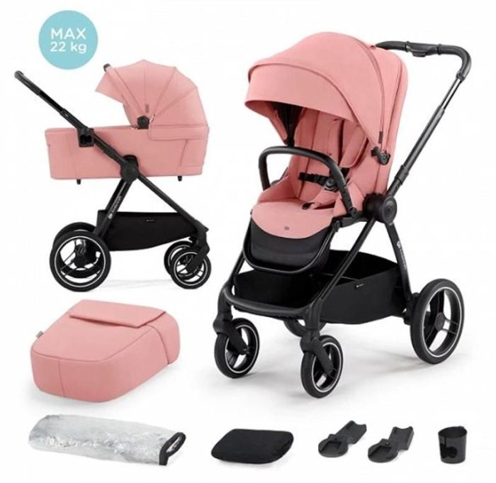 Kinderkraft Nea - wózek głęboko-spacerowy -Ash Pink