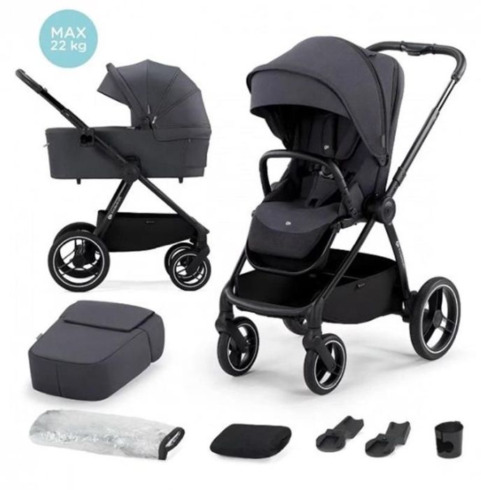 Kinderkraft Nea - wózek głęboko-spacerowy -Deep Grey